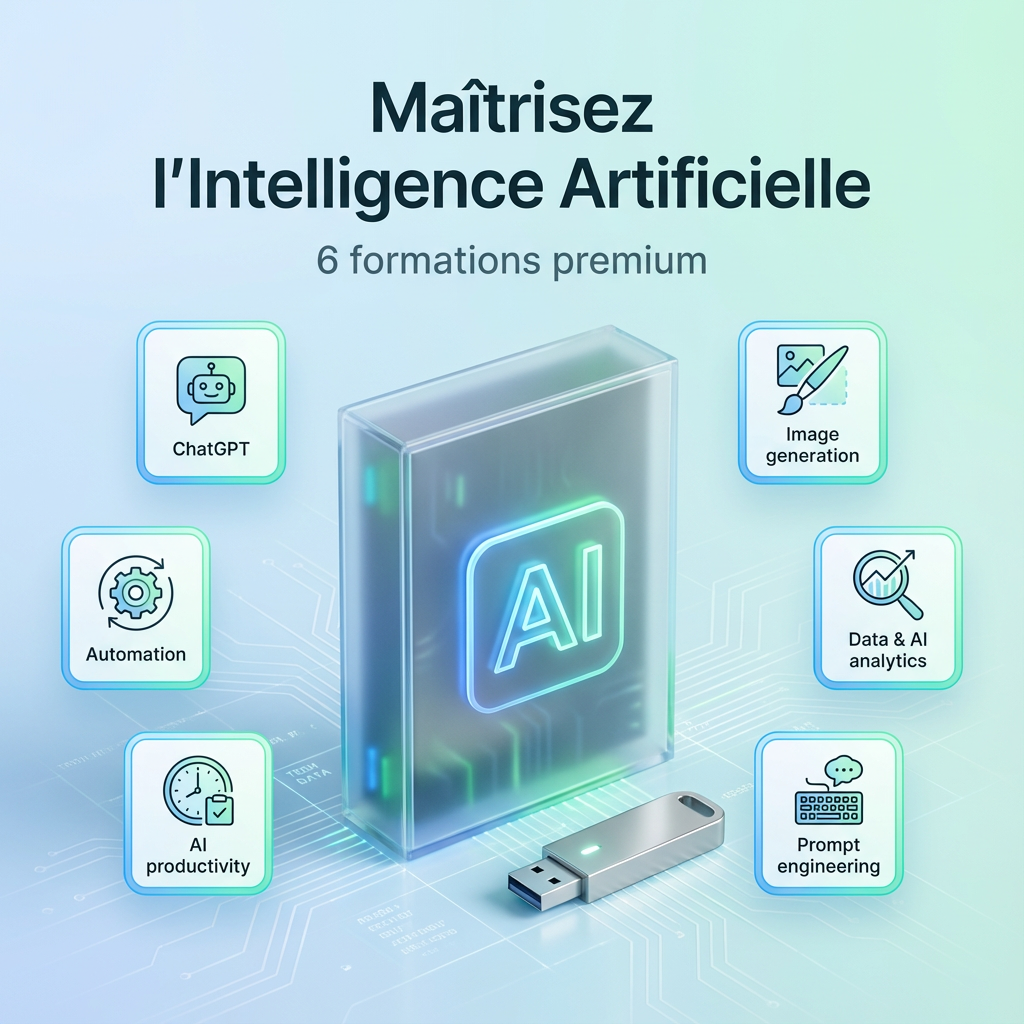 Maîtrisez l’Intelligence Artificielle (6 Formations Premium