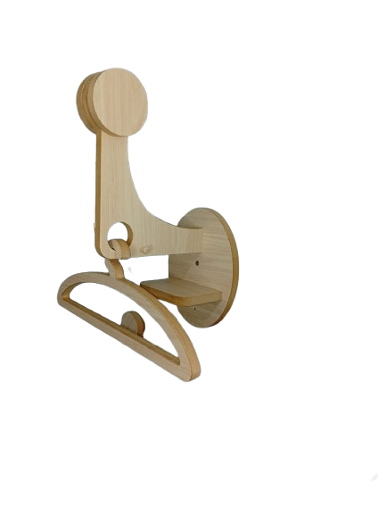 🏍️ علاقة حائط متعددة الاستعمال لتعليق الخوذة والسترة