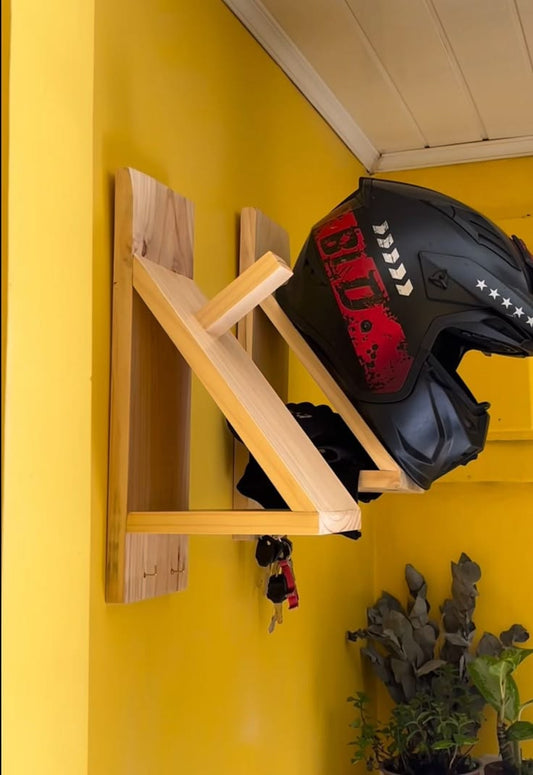 🏍️ علاقة حائط متعددة الاستعمال لتعليق الخوذة والسترة